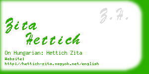 zita hettich business card